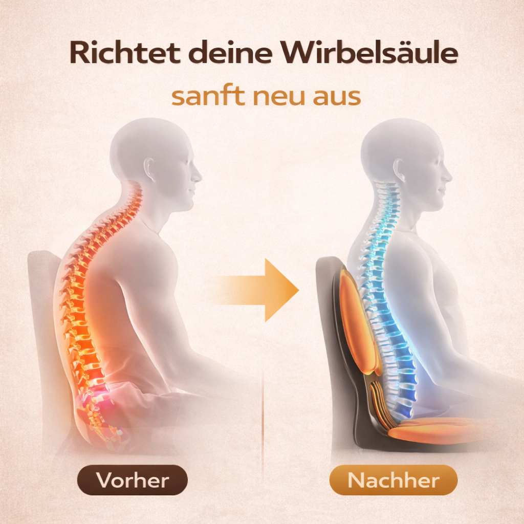 Ergonomisches Lendenwirbelkissen – Premium Memory-Foam