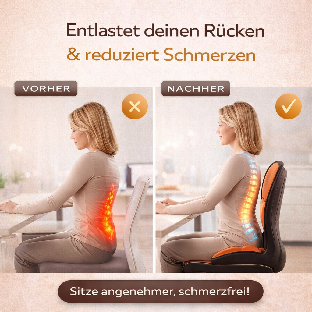 Ergonomisches Lendenwirbelkissen – Premium Memory-Foam