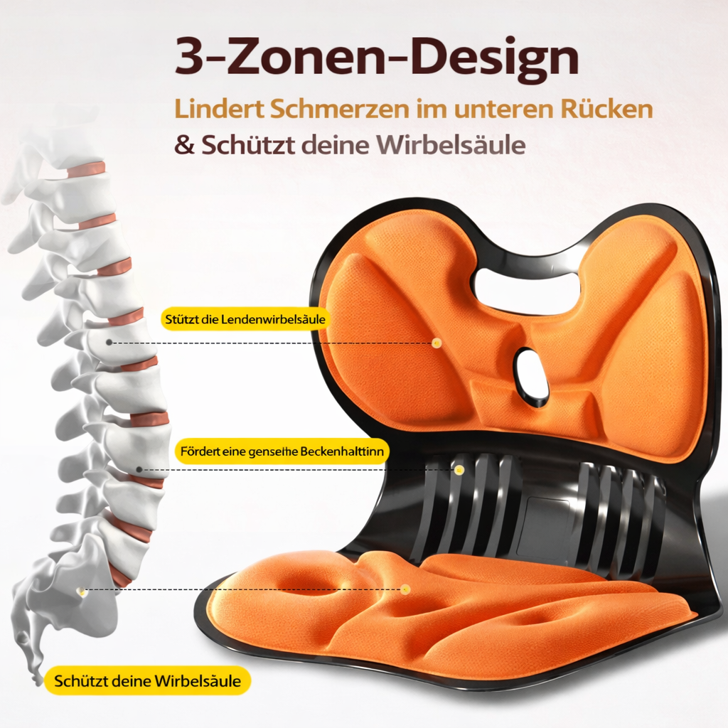 Ergonomisches Lendenwirbelkissen – Premium Memory-Foam