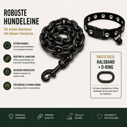 Robuste Hundeleine – Xanovia Kettenleine